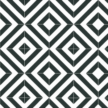 Panele podłogowe FAUS - RETRO - Black&White Pattern Tile - AC6 8mm